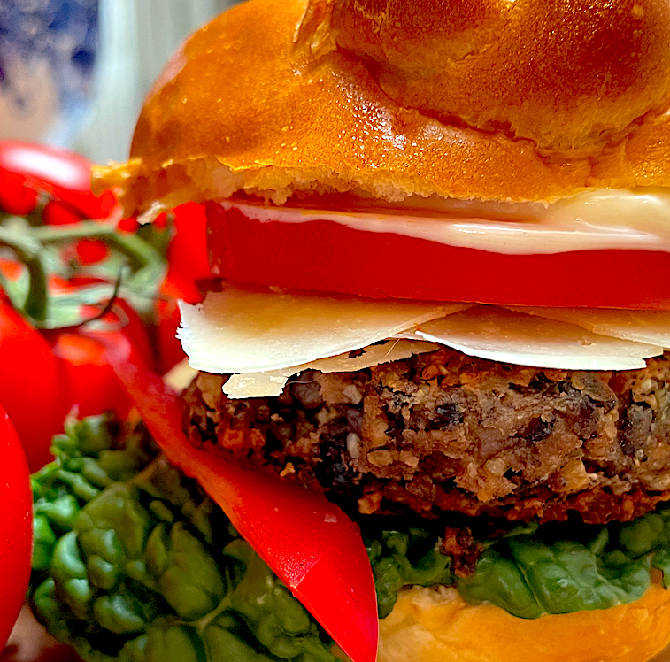 BLACK BEAN BURGER KINGSTON OLIVE OIL COMPANY