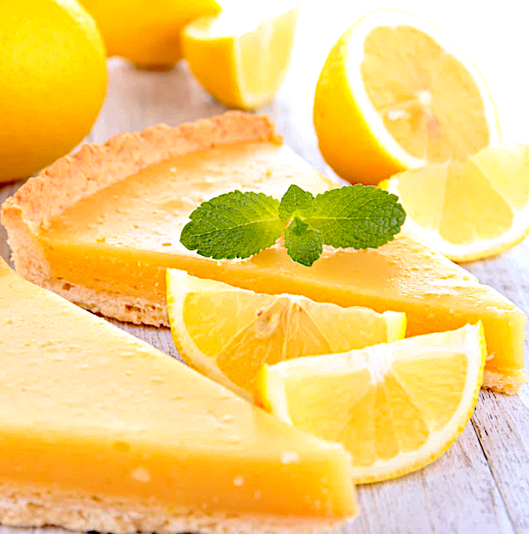 LEMON OLIVE OIL TART