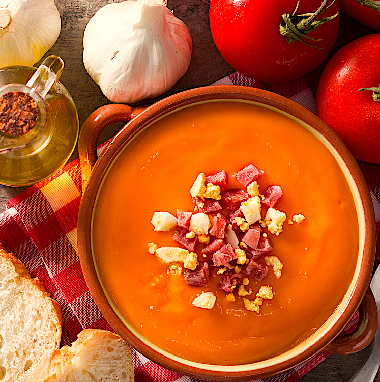 SPANISH SALMOREJO (GAZPACHO) SOUP