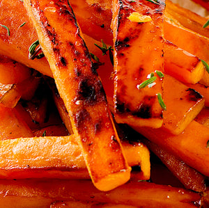 CITRUSY GARLICKY SWEET POTATO FRIES