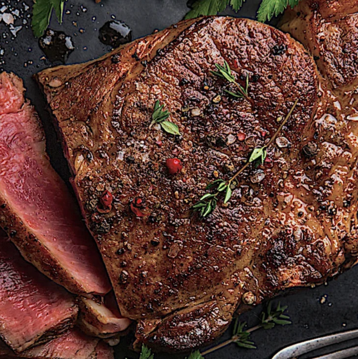PAN SEARED RIBEYE STEAK