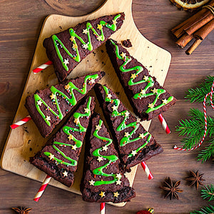 CHRISTMAS TREE BROWNIES