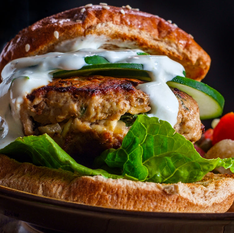 GREEK TURKEY BURGER