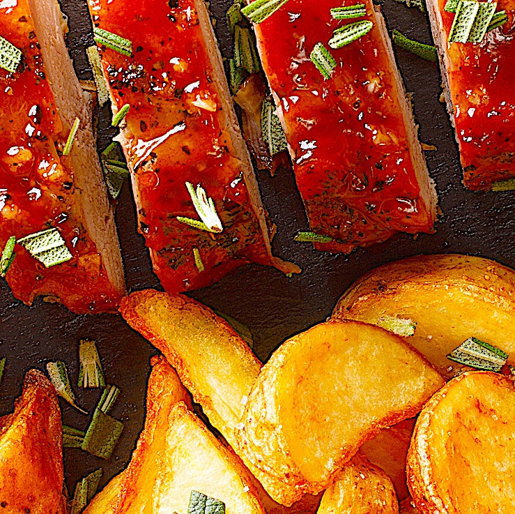 LIME-RASPBERRY GLAZED TENDERLOIN