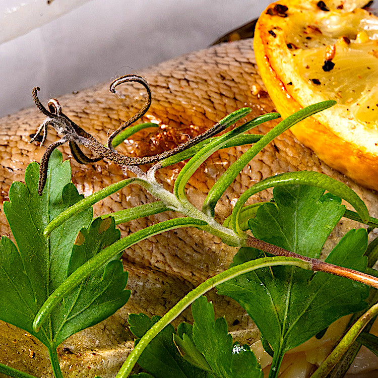 WHOLE TROUT IN PARCHMENT
