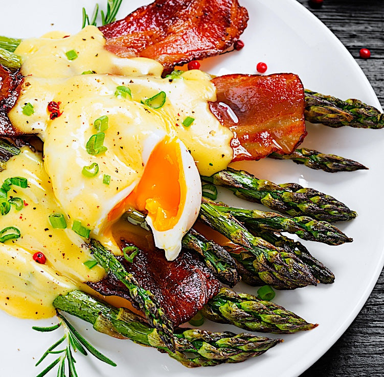 EGGS BENEDICT + ASPARAGUS