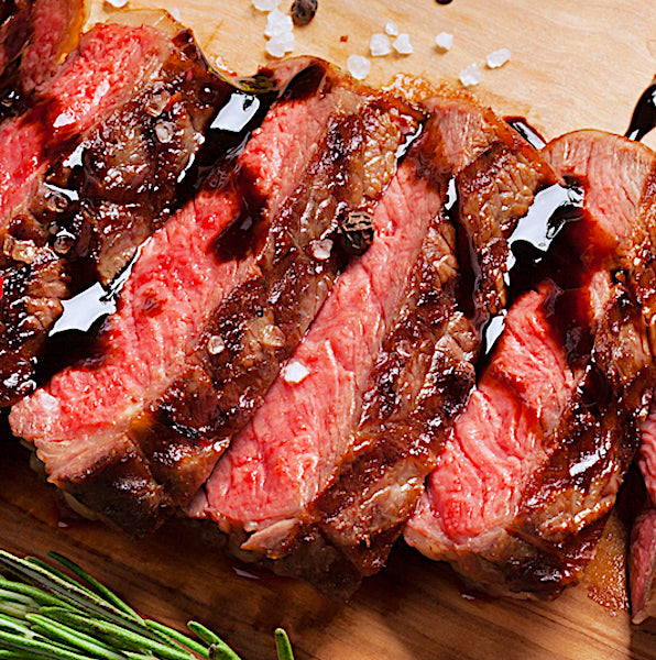 STRIPLOIN + EVOO + BALSAMIC