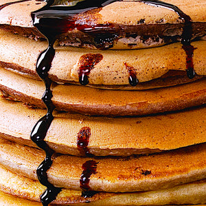 PANCAKES WITH ORANGE & DARK CHOCOLATE