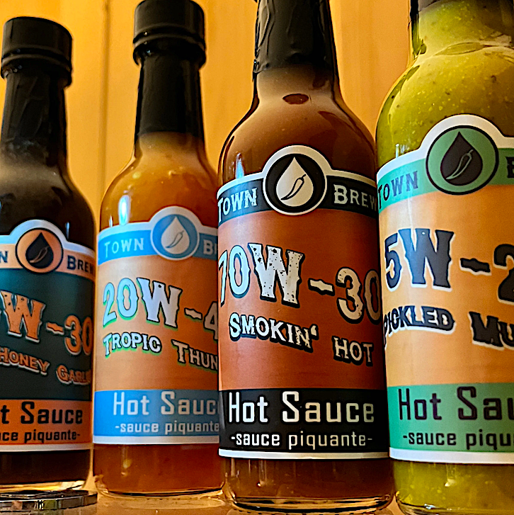 OIL TOWN BREWING HOT SAUCES +